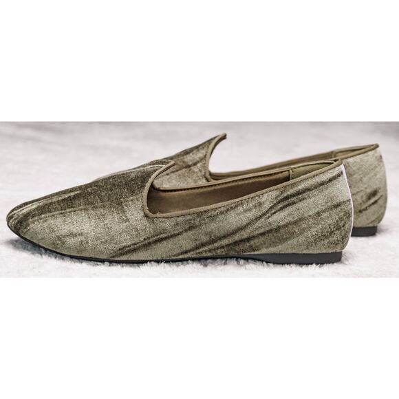 Birdies Heron Olive Green Velvet Loafers Flats Womens Size 8.5 NWOB - Picture 15 of 15